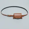 Bolsa de Cintura Retro Coreana Feminina Mini Mini Bolsa de Cintura Decorativa Bolsa para Moedas Chaves Novos Acessórios 2025