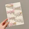 Presilha de Cabelo Infantil Estilo Oceano Concha Meninas Franja Lateral Clipe Para Cabelos Quebrados Tiara de Princesa para Bebê Clipe Bb