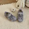 Zapatos Deportivos Funcionales de Ballet para Niñas XSHX 26 Otoño Nuevos Transpirables Malla para Correr Estilo Francés Floral Retro