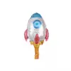 Tema de Anime Cumpleaños Infantil Astronauta Nave Espacial Cohete Globo de Película de Aluminio Diseño de Ciencia Ficción Globo Decorativo
