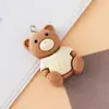 Nuevo Colgante de Oso con Lazo Lindo de Dibujos Animados y Conejo Colgante de Llavero de Resina para DIY Colgante para Equipaje de Estudiante