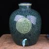 Jingdezhen Cerâmica Jarra de Vinho Doméstica Porcelana Azul e Branca Jarra de Vinho de 10kg Garrafa de Vinho de 20kg Selada Jarra de Vinho de 50kg