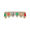 Brackets de estilo hip-hop de circonio de colores, cobre chapado en oro incrustado con circonita, para actuaciones en escenario, rap, estilo europeo y americano moderno personalizado, accesorios dentales al por mayor