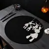 Jogo Americano Halloween Estilo Ins Transfronteiriço Redondo Adereços para Fotos Montanha-russa Retro para Mesa de Jantar Decoração com Isolamento Térmico Personalização de Abóbora