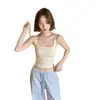 Camisola Hueca Estilo Lazo con Tirante Fino y Abertura, Ropa Interior Sencilla Ajustada al Cuerpo con Espalda Bonita, Camiseta sin Mangas Integrada Desmontable Venta al por Mayor