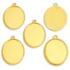 Acessórios para Joias de Liga DIY Diâmetro Interno 40*30mm Pedra do Tempo Base Oval Base para Pingente de Pulseira