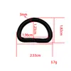 Ventas directas de fábrica hebilla en forma de D accesorios de hardware para maletas hebilla metálica semicircular en forma de D en stock venta al por mayor hebilla en forma de D de aleación transfronteriza