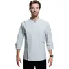 Skyte Ropa de Trabajo de Chef Manga Larga Ropa de Trabajo de Cocina Trasera de Hotel Ropa de Chef Logo