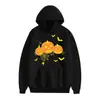 Sudadera con capucha de moda casual para hombre y mujer, estampado digital 3D de calabaza de Halloween, comercio exterior europeo y americano, primavera y otoño 2023