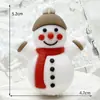 Llavero Colgante Navideño Muñeco Estéreo de Papá Noel Colgante Exquisito para Bolso Llavero de Coche Pequeño Regalo