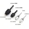 Portabrocas de pinza pequeño para amoladora eléctrica, portabrocas de tres mordazas autocentrante, accesorios para amoladora eléctrica, serie de portabrocas para amoladora eléctrica