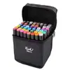 Marcador de Doble Punta Estudiante Arte Pintura Oleoso 24 Colores 48 Colores 80 Colores Set Pluma de Color Proveedor Directo del Fabricante