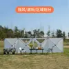 Parabrisas exterior de fábrica, pantalla portátil para camping, picnic y observación, pantalla de protección para barbacoa, parabrisas