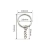 Acessórios de vestuário DIY chaveiro metal galvanizado corrente de cinto anel de cinto corrente de chaveiro pingente corrente de chaveiro ornamentos
