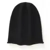 Nueva colección otoño/invierno 2026: Gorro de punto de cachemira de color liso con borde enrollado, diseño unisex, bordes enrollados sin costuras y estilo que cubre las orejas
