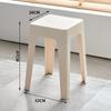 Taburete de Plástico para el Hogar Grueso Adulto Robusto Moderno Simple Comercial Silla de Comedor Taburete Alto Taburete Cuadrado Banco Apilable