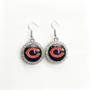 Accesorios de Equipo de Fútbol de la NFL Pendientes Redondos de Diamante Retro Europeos y Americanos Venta Caliente Transfronteriza Regalo de Animación
