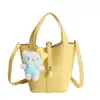 Bolso Cubo de Moda Transfronterizo 2026 para Mujer, Bolso de Hombro Cruzado Individual Estilo Coreano, Bolso Sencillo Casual para el Trabajo