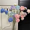 4 Flores de Hortensia Artificiales Pequeñas para Decoración Floral, Accesorios de Boda, Techo de Boda, Fondo de Escenario, Flores para Paisajismo de Salones de Boda