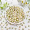 Venta Caliente Transfronteriza Perla Shijia Imitación Vidrio Fantasma Perforado Perlas de Perlas Simuladas Cuentas Sueltas DIY Accesorios para Ropa