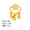Collar Joyería Colgante Accesorios Nube de la Suerte Flor de Loto Palabra de la Suerte Candado de Larga Vida Candado Ruyi Colgante de Borla Paso