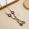 Collar de Perro Dachshund Cerámico de Jingdezhen Fresco, Dulce, Lindo, Moderno y Único, Estilo Dulce y Genial, Collar Infantil y Creativo