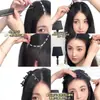 Pinza de Pelo Trenzada de Doble Capa Perezosa de Princesa para Mujer, Pinza para Flequillo Frontal, Pinza Lateral para el Cabello, Pasador Superior, Accesorio para el Cabello