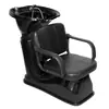 Cama de Lavado para Salón de Belleza Semi-Reclinable de Exportación con Lavabo Cerámico Ajustable, Silla de Cama de Belleza Pequeña y Simple
