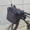 Cesta plegable para bicicleta transfronteriza, Bolso de mano para exteriores, Bolsa delantera de gran capacidad para bicicleta de carretera, Bolsa para montar en bicicleta de montaña