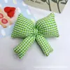 Tela de Algodón Rellena de Algodón Lazo a Cuadros Accesorios para el Cabello Jk Hermosa Chica Pinza Accesorios DIY Zapatos Calcetines Ropa y Decoración de Sombrero