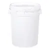 Cubo Redondo de Plástico de 25L, Cubo de Almacenamiento de Agua de Grado Alimenticio de 50L con Tapa, Cubo Universal para Elaboración de Cerveza, Cubo Espesado para Langosta de 25 Litros