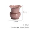 Mo Ji Zihong Ru Esmalte Yang Pétalo de Loto Flor Arte Jianshui Accesorios para Ceremonia del Té Jarrón Antiguo Recipiente de Agua Esterilla de Té Tanque de Aguas Residuales