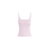 Camisola de Otoño Cuello Cuadrado con Copas para Mujer, Cómoda y Transpirable, Estilo Simple y Elegante, Espalda Bonita, Top sin Mangas
