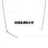 V oro versión alta sonriente collar completo de diamantes mano de obra fina grueso chapado en oro rosa de 18 quilates cara sonriente superficie lisa collar ventas directas de fábrica