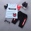 Traje de niño para niño cuello redondo manga corta Araña ropa de verano 2023 camiseta de bebé de dibujos animados casual moderna camiseta coreana