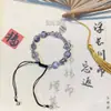 Pulsera Trenzada de Cuerda Ancha con Cuentas Esmaltadas Diseño Original Nuevo Estilo Étnico Chino Pulsera Versátil para Novia Puesto Callejero de Mujer