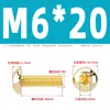 Tornillos de Cabeza Semiredonda Hexagonal de Latón Din7380 Tornillos de Cabeza Redonda tipo Copa Champiñón de Cobre M3M4M5M6M8M10