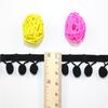 En Stock Al Por Mayor Encaje de Borlas en Ángulo Recto de 1.8 cm Estilo Étnico Ropa Textil para el Hogar Accesorio para Cortinas Fleco Encaje de Borlas