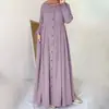Vestido Largo de Primavera y Otoño 2026 Tallas Grandes para Mujer Holgado Elegante para el Trabajo Bata Larga Moda y Estilo Transfronterizo