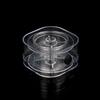 Fabricante Venta al por Mayor Disco de Devanado de Plástico Transparente Caja Cuadrada Disco de Devanado Hecho a Mano DIY Accesorios Gadget Embalaje Carrete
