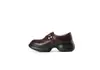 ¡En stock! Aumento de Altura de 5 cm~ Zapatos de Cuero con Punta Redonda, Hebilla y Suela Gruesa para Mujer, Mocasines Retro Estilo Británico