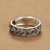 Anillo Xiangyun para Hombre Moderno Ins Nicho Personalidad Moda Antiguo Vintage Anillo Individual para Hombre Anillo Púrpura Qi Donglai