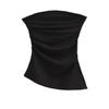 Top de tubo plisado de un hombro Deseo puro Estilo Ins Chaleco de vacaciones para mujer Suministro transfronterizo Venta al por mayor Verano Look adelgazante y Expuesto