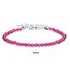 Amazon venda quente transfronteiriça pulseira de contas lapidadas de pedra natural 4mm pulseira simples para mulheres versátil de contas finas pulseira para namoradas