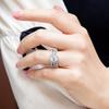 Tong Lin Europa y Estados Unidos nuevo anillo anillo de plata de ley S925 Moda para mujer juego de tres piezas ovalado fabricantes de anillos para mujer en nombre del cabello