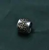 Plata de Ley S925 Flor de Moneda Cubo de Bendición Cuentas Espaciador Accesorios Retro Antiguo DIY Material para Ensartar a Mano Venta al por Mayor