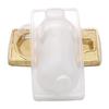 Molde para Gelatina de Pastel de Año Nuevo Rectangular Ladrillo Dorado Rico PP Caja de Empaque tipo Blíster Transparente para Pastel de Año Nuevo Caja de Regalo para Pastel de Año Nuevo