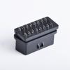 Conector hembra OBD2 para automóvil, pin moldeado por inyección, enchufe OBD, interfaz de diagnóstico, tiene una carcasa opcional