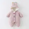 Roupa de bebê macacão de inverno para bebê acolchoado de algodão roupa acolchoada roupa acolchoada de algodão lua cheia 100 dias roupa de escalar roupa fofa