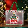 Bolsa de Regalo Tote Navideña Transparente DIY Nuevo Estilo Nochebuena Bolsa de Manzana Dulces PVC Bolsa de Regalo Souvenir Mayoreo